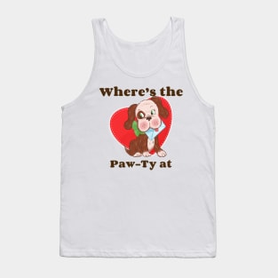 Valentine day dog lover Tank Top